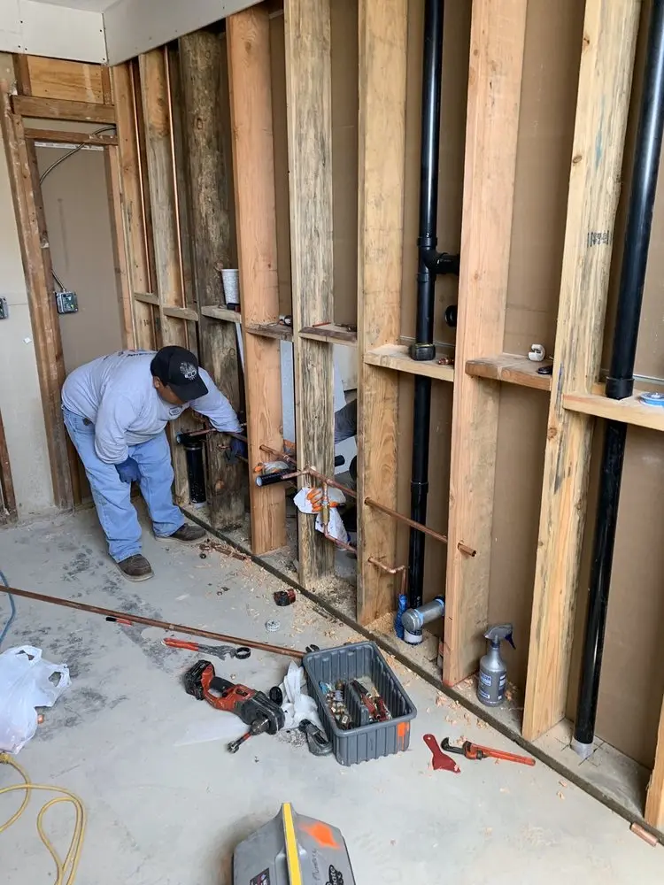 Commercial rough-in plumbing for Gas Line Repair in Arnoldtown
